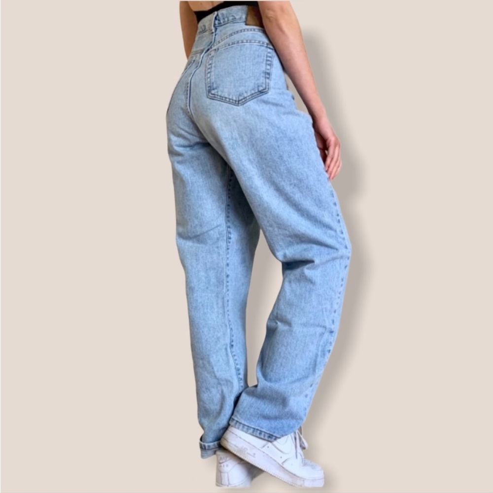 Vintage Calvin Klein Y2K Light Wash Relaxed Mom Jeans Made In The USA Size 12